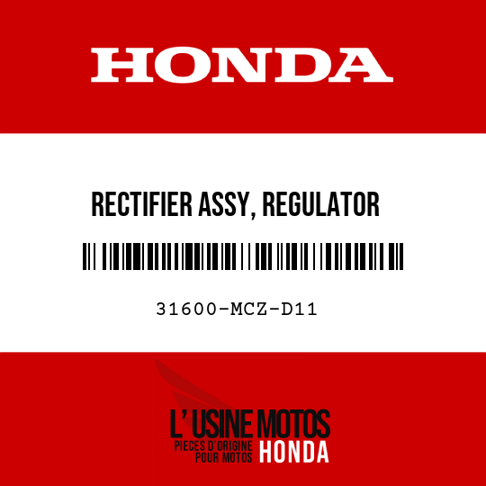 image de 31600-MCZ-D11 RECTIFIER ASSY, REGULATOR
