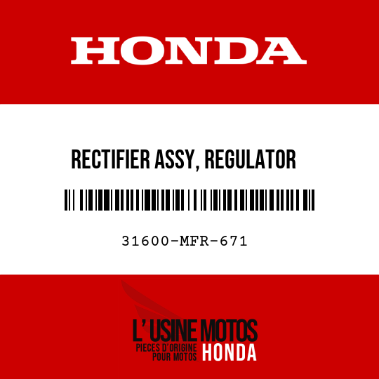 image de 31600-MFR-671 RECTIFIER ASSY, REGULATOR