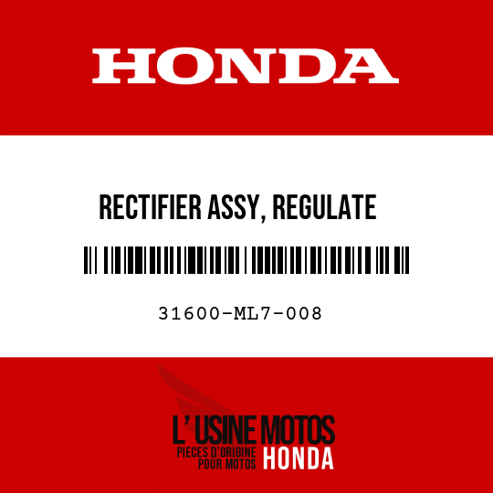 image de 31600-ML7-008 RECTIFIER ASSY, REGULATE