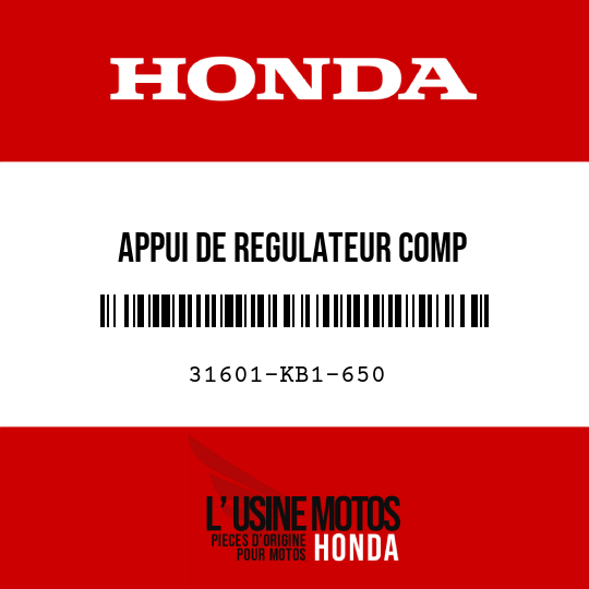 image de 31601-KB1-650 APPUI DE REGULATEUR COMP