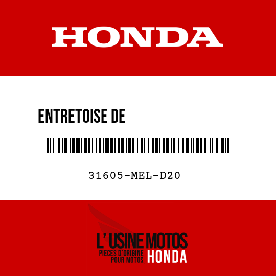 image de 31605-MEL-D20 ENTRETOISE DE                 RECTIFICATEUR/REGULATEUR