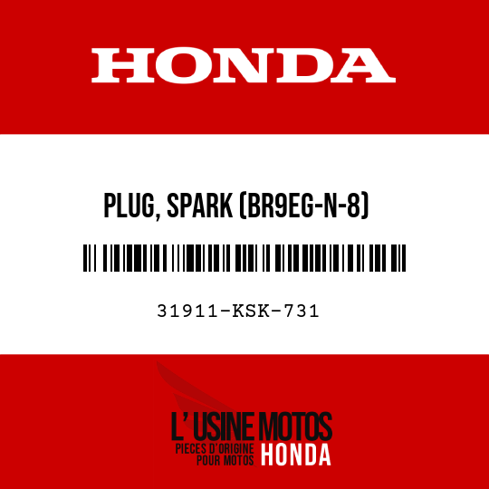 image de 31911-KSK-731 PLUG, SPARK (BR9EG-N-8)
