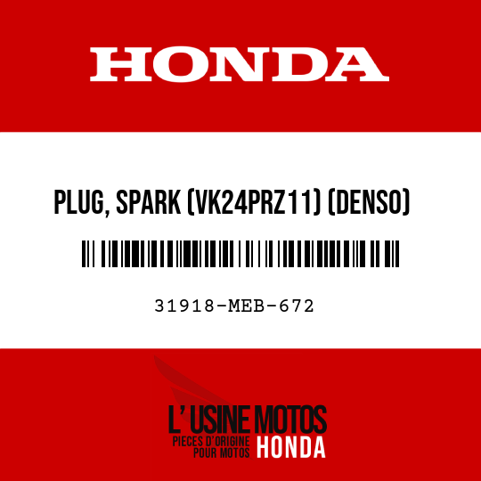 image de 31918-MEB-672 PLUG, SPARK (VK24PRZ11) (DENSO)