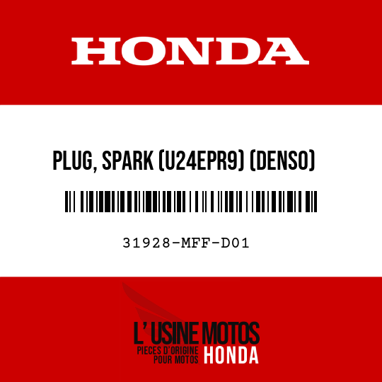 image de 31928-MFF-D01 PLUG, SPARK (U24EPR9) (DENSO)
