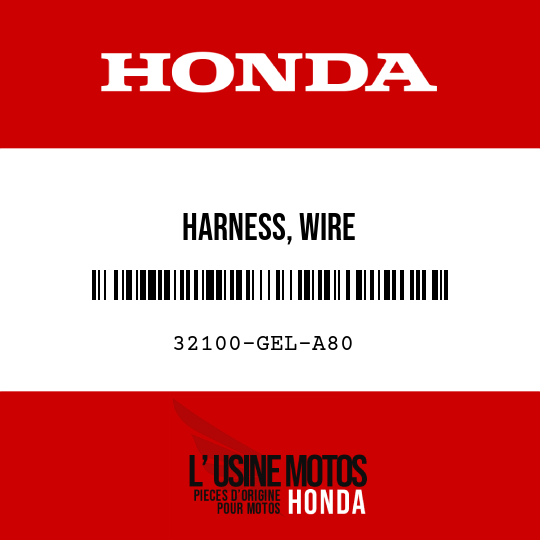 image de 32100-GEL-A80 HARNESS, WIRE