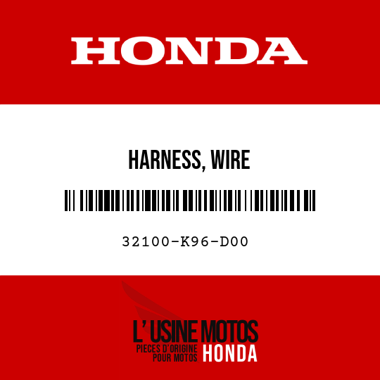 image de 32100-K96-D00 HARNESS, WIRE