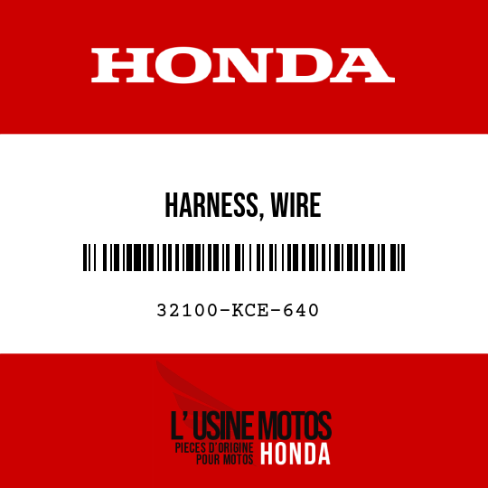 image de 32100-KCE-640 HARNESS, WIRE