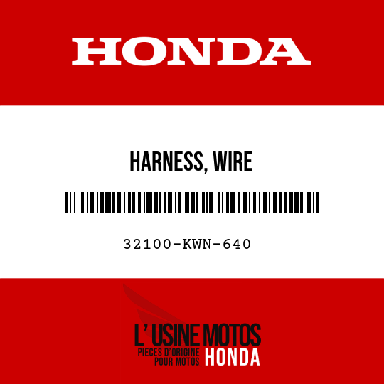 image de 32100-KWN-640 HARNESS, WIRE