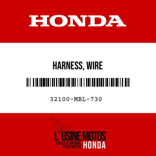 image de 32100-MBL-730 HARNESS, WIRE