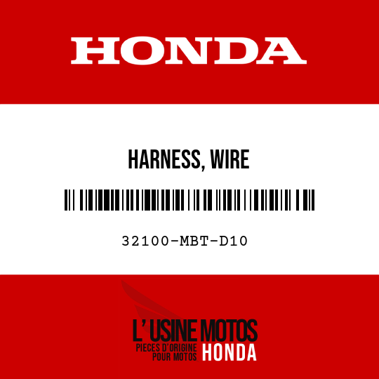 image de 32100-MBT-D10 HARNESS, WIRE