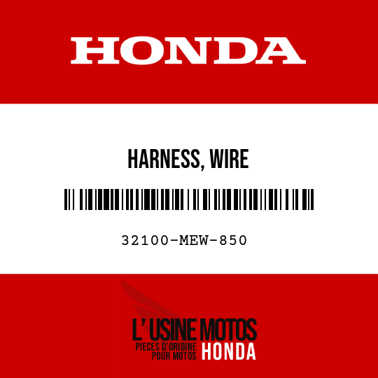 image de 32100-MEW-850 HARNESS, WIRE