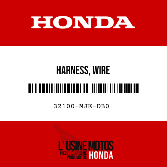 image de 32100-MJE-DB0 HARNESS, WIRE