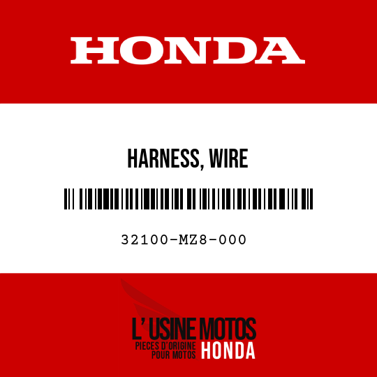 image de 32100-MZ8-000 HARNESS, WIRE