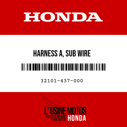 image de 32101-437-000 HARNESS A, SUB WIRE