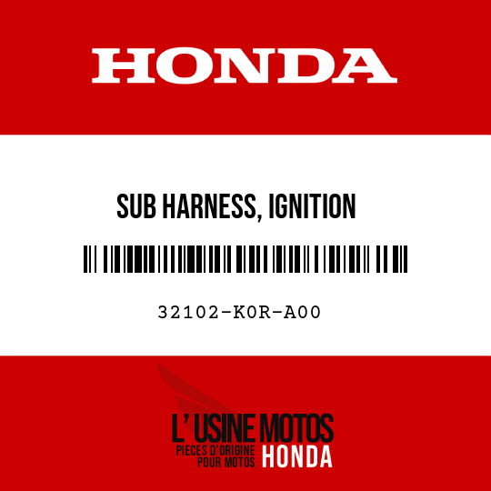 image de 32102-K0R-A00 SUB HARNESS, IGNITION