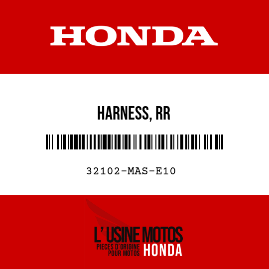 image de 32102-MAS-E10 HARNESS, RR