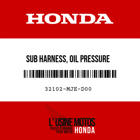image de 32102-MJE-D00 SUB HARNESS, OIL PRESSURE