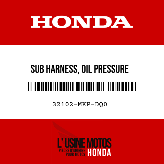 image de 32102-MKP-DQ0 SUB HARNESS, OIL PRESSURE