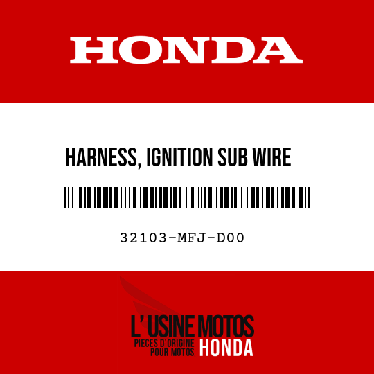 image de 32103-MFJ-D00 HARNESS, IGNITION SUB WIRE