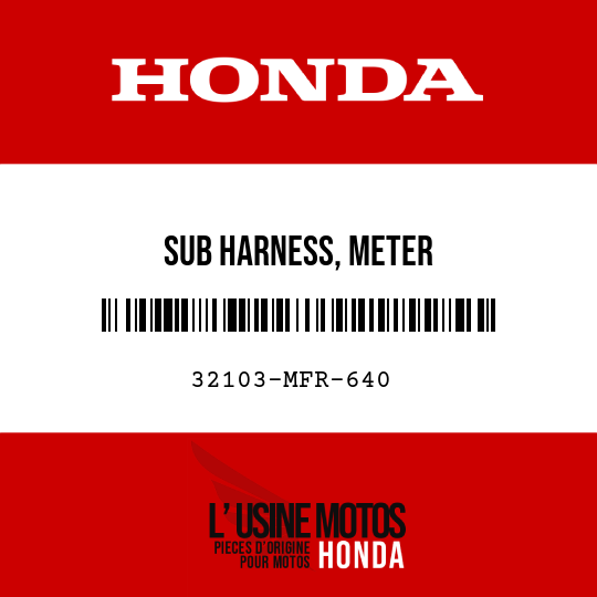 image de 32103-MFR-640 SUB HARNESS, METER