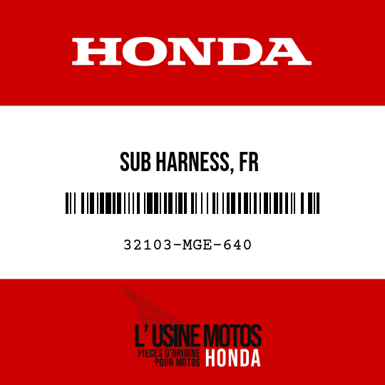image de 32103-MGE-640 SUB HARNESS, FR