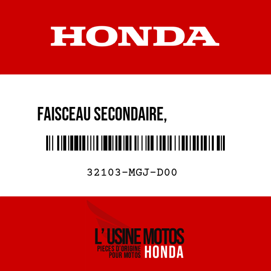 image de 32103-MGJ-D00 FAISCEAU SECONDAIRE,          INJECTEUR
