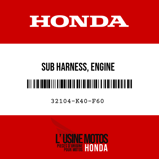 image de 32104-K40-F60 SUB HARNESS, ENGINE