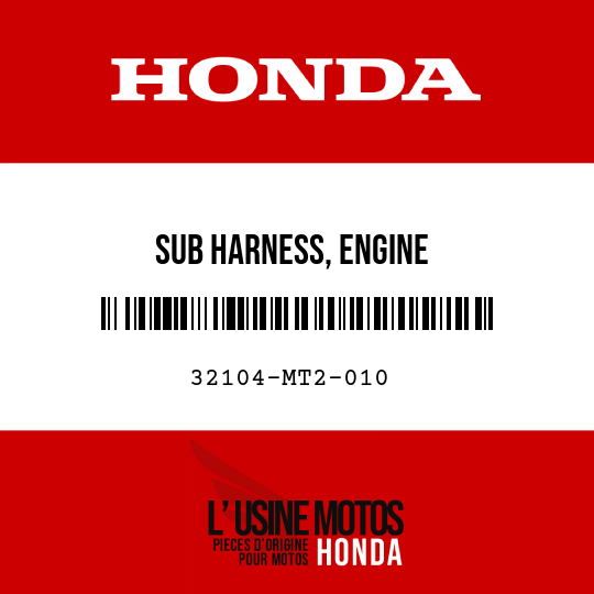 image de 32104-MT2-010 SUB HARNESS, ENGINE
