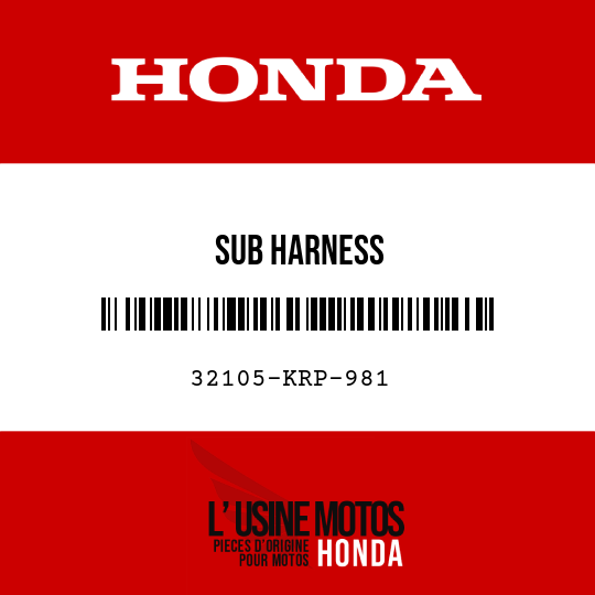image de 32105-KRP-981 SUB HARNESS