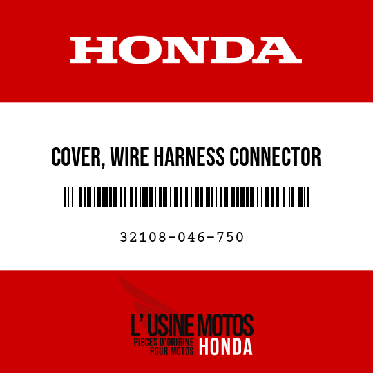 image de 32108-046-750 COVER, WIRE HARNESS CONNECTOR