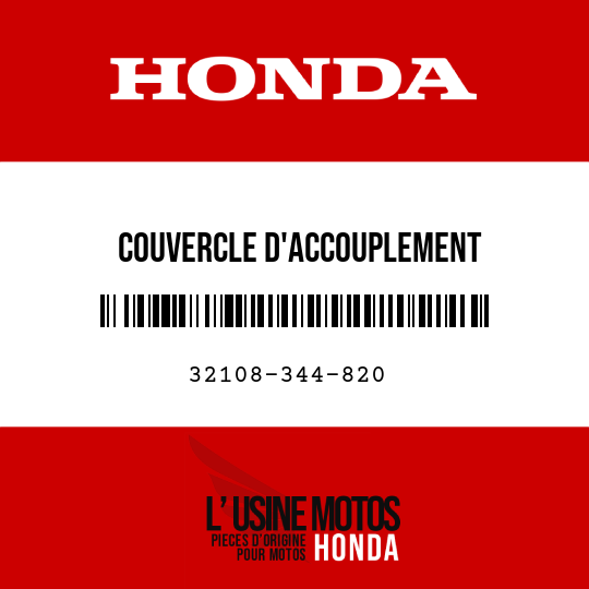 image de 32108-344-820 COUVERCLE D'ACCOUPLEMENT