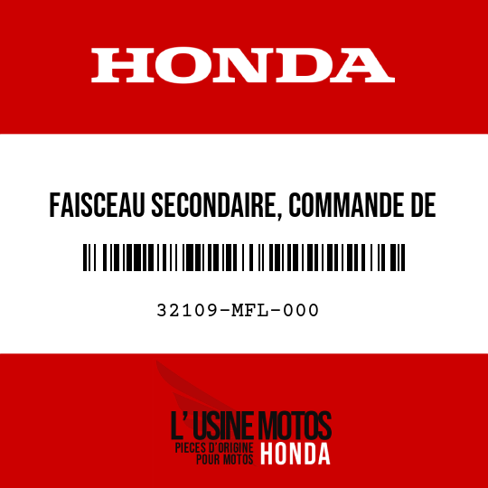 image de 32109-MFL-000 FAISCEAU SECONDAIRE, COMMANDE DE CONDUIT D'ADMISSION