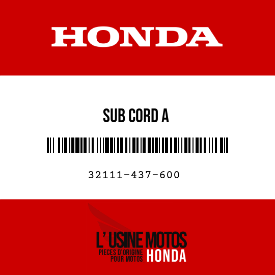 image de 32111-437-600 SUB CORD A