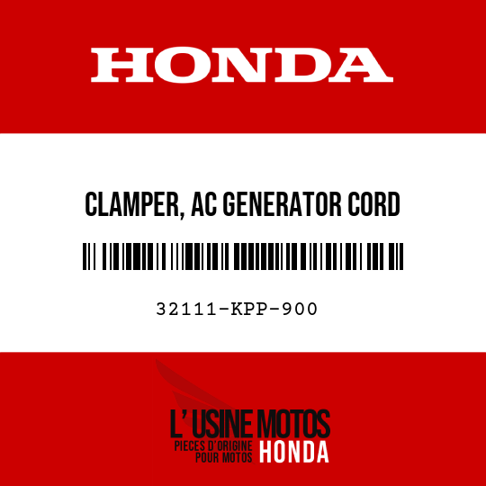 image de 32111-KPP-900 CLAMPER, AC GENERATOR CORD