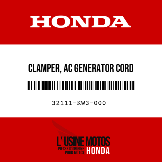 image de 32111-KW3-000 CLAMPER, AC GENERATOR CORD