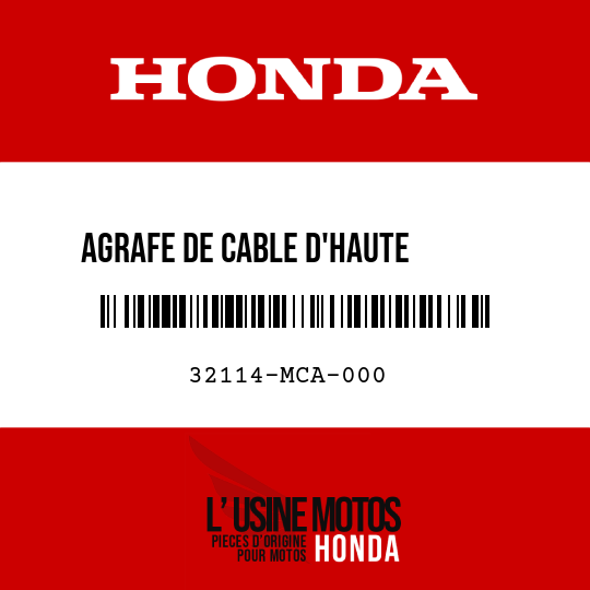 image de 32114-MCA-000 AGRAFE DE CABLE D'HAUTE       TENSION