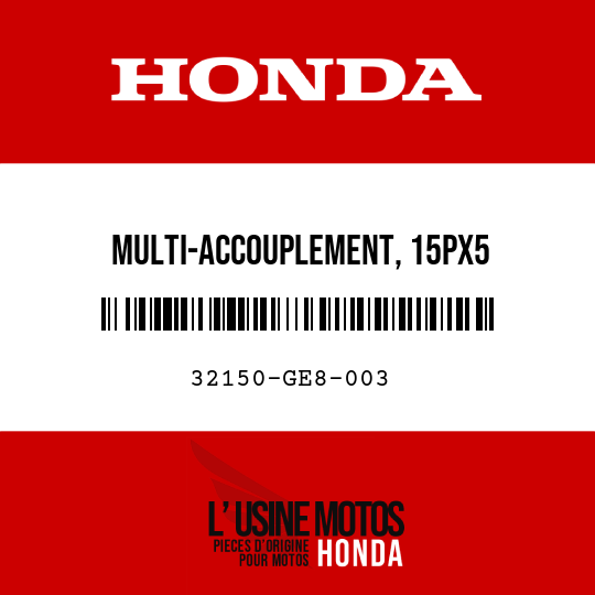 image de 32150-GE8-003 MULTI-ACCOUPLEMENT, 15PX5