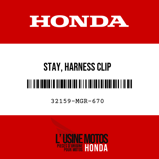 image de 32159-MGR-670 STAY, HARNESS CLIP