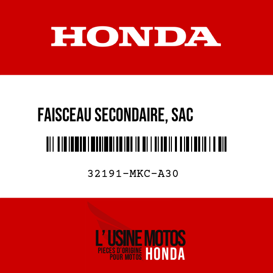 image de 32191-MKC-A30 FAISCEAU SECONDAIRE, SAC      GONFLABLE