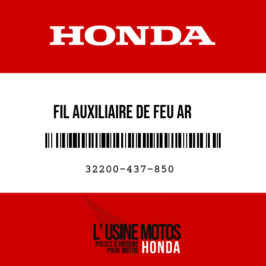 image de 32200-437-850 FIL AUXILIAIRE DE FEU AR