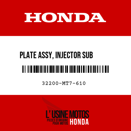 image de 32200-MT7-610 PLATE ASSY, INJECTOR SUB     HARNESS