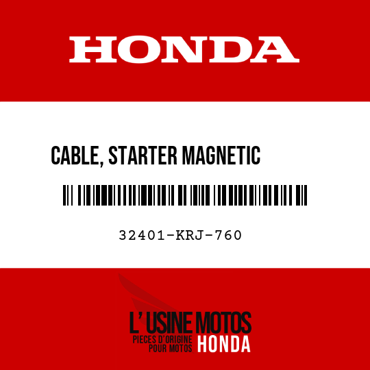 image de 32401-KRJ-760 CABLE, STARTER MAGNETIC       BATTERY