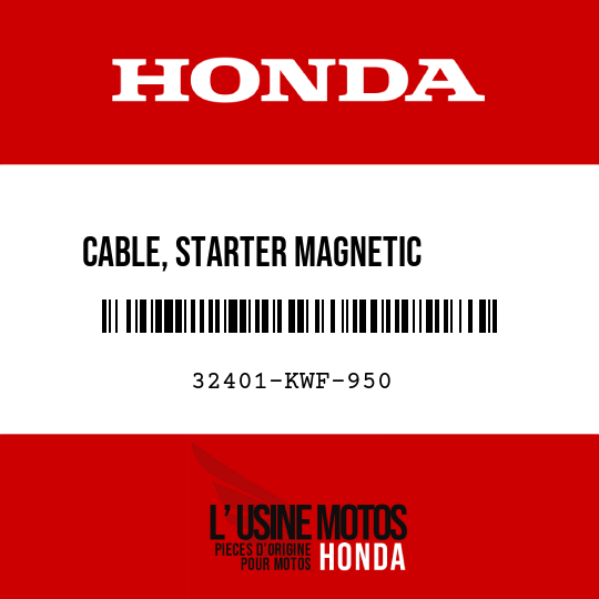 image de 32401-KWF-950 CABLE, STARTER MAGNETIC       BATTERY