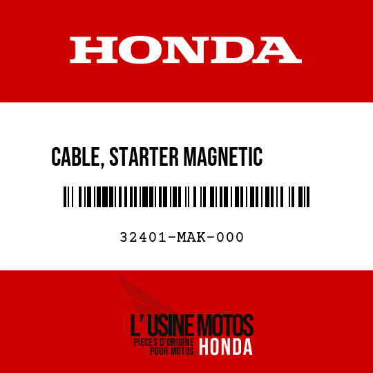 image de 32401-MAK-000 CABLE, STARTER MAGNETIC       BATTERY