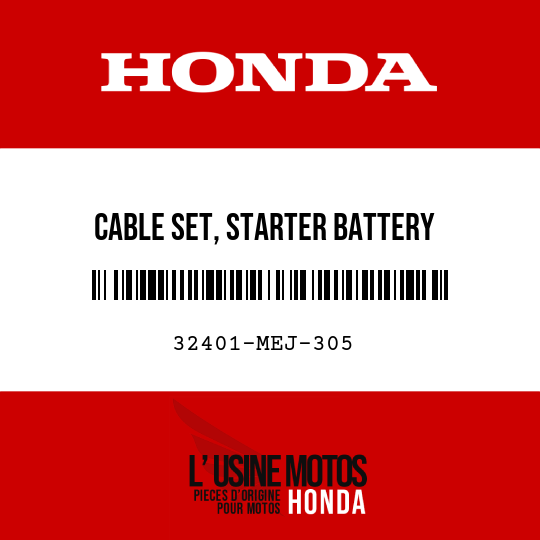 image de 32401-MEJ-305 CABLE SET, STARTER BATTERY