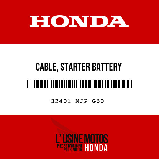 image de 32401-MJP-G60 CABLE, STARTER BATTERY