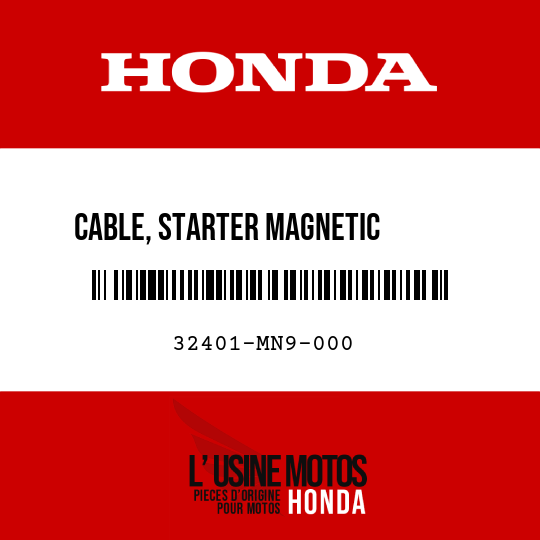 image de 32401-MN9-000 CABLE, STARTER MAGNETIC       BATTERY