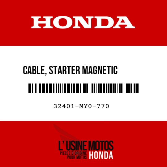 image de 32401-MY0-770 CABLE, STARTER MAGNETIC       BATTERY