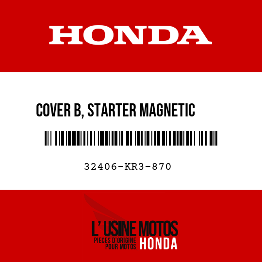 image de 32406-KR3-870 COVER B, STARTER MAGNETIC     TERMINAL