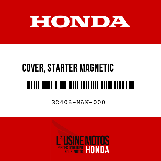 image de 32406-MAK-000 COVER, STARTER MAGNETIC       TERMINAL